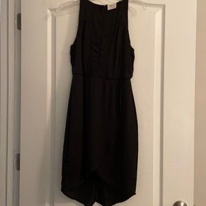 Black high low dress